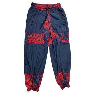 Adidas by Stella McCartney Future Playground Pants M Red Navy Jogger 28 Inseam